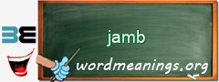 WordMeaning blackboard for jamb